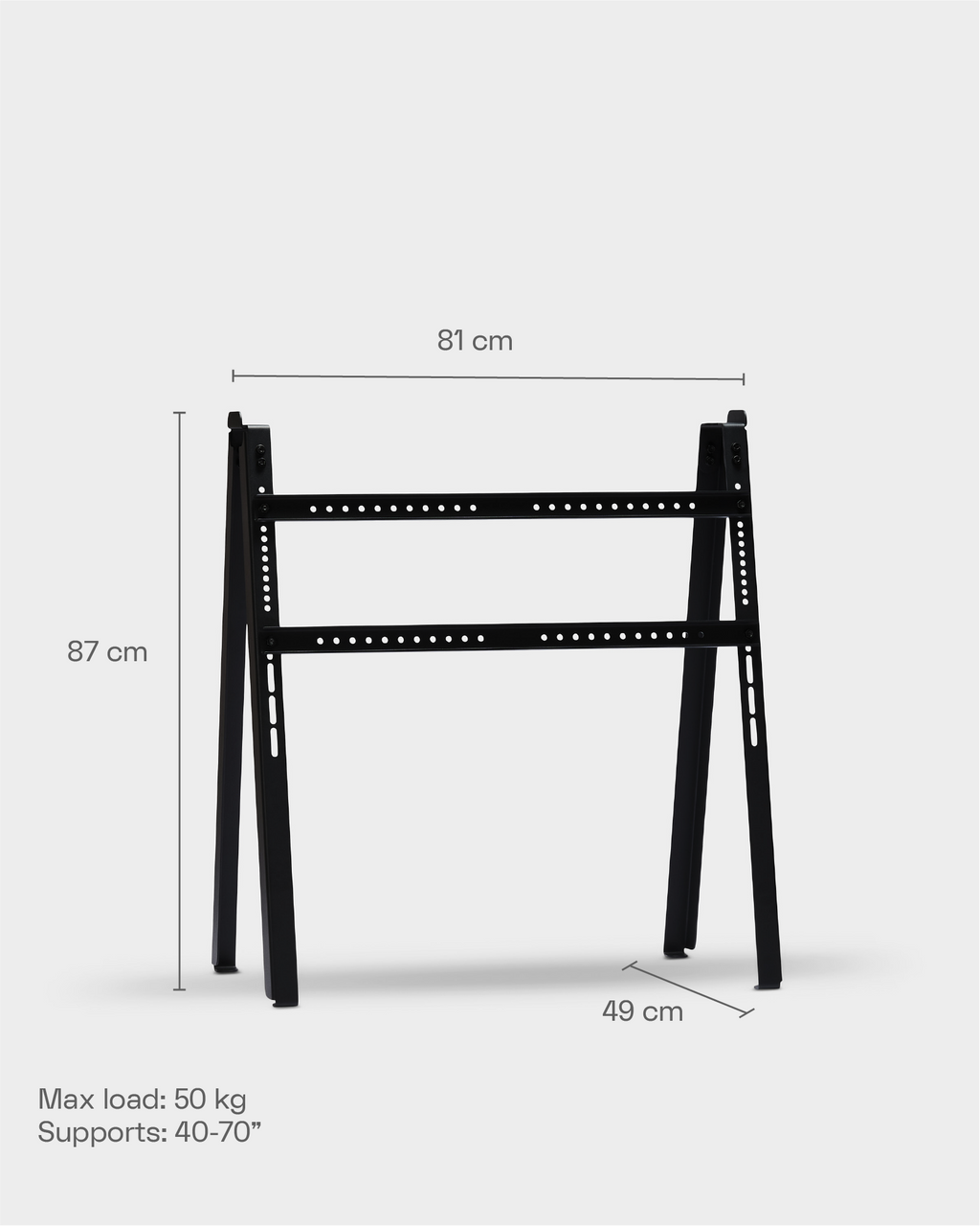 Pedestal A-frame Stand TV Stands 001 Charcoal
